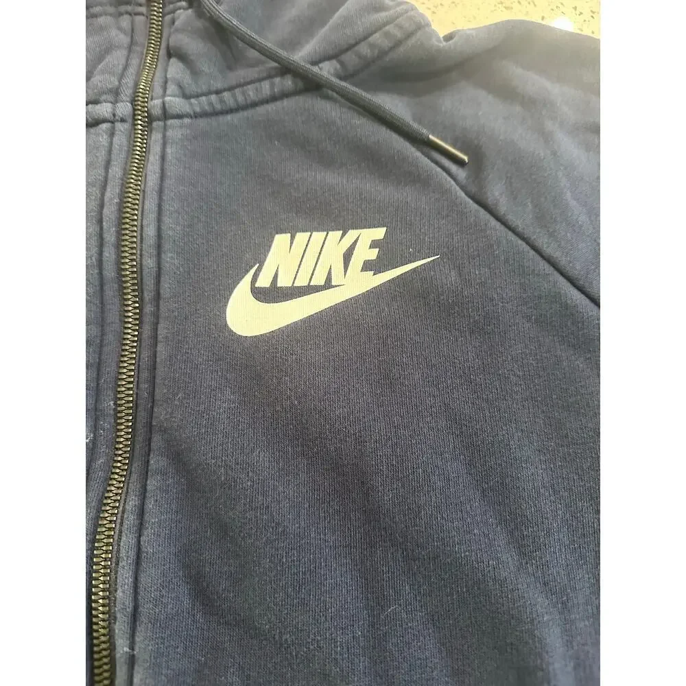 Nike Hoodie Womens Blue Sportswear Rally Fitness Training Size Medium
